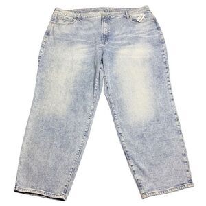 NWT Old Navy OG Straight Women’s 24 Plus Size Denim Jeans High Rise Distressed